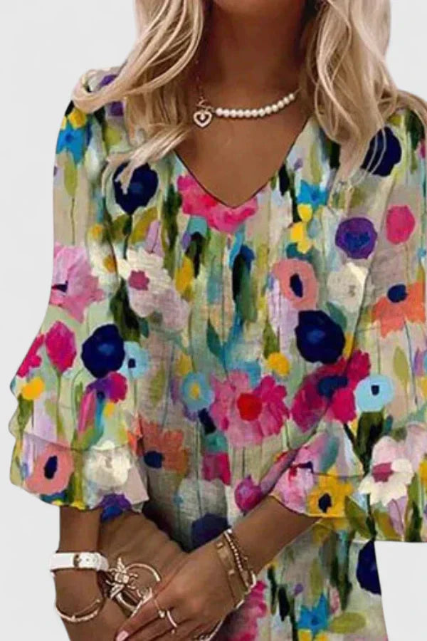 Elowen | Playful Printed Mini Dress