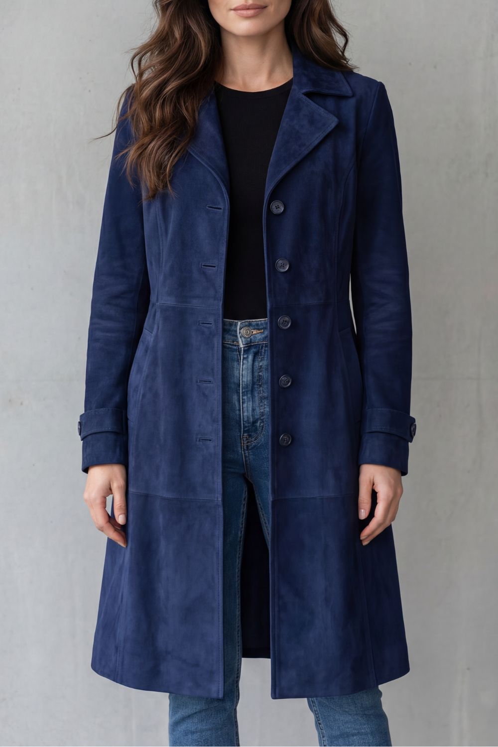 Delvienne | Suede Finish Coat