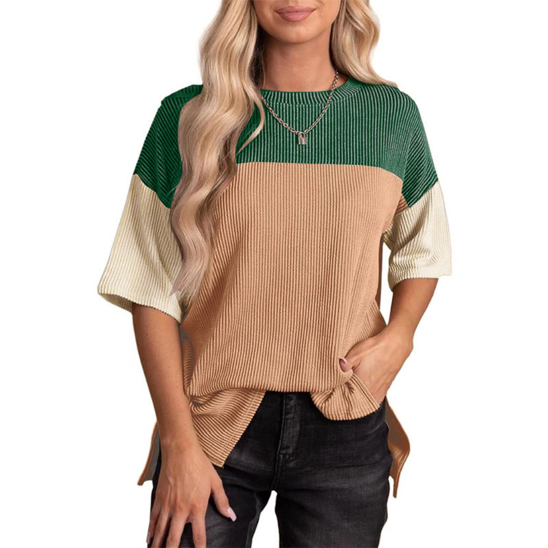 Brynlue | Casual Loose Fit Striped Summer Top