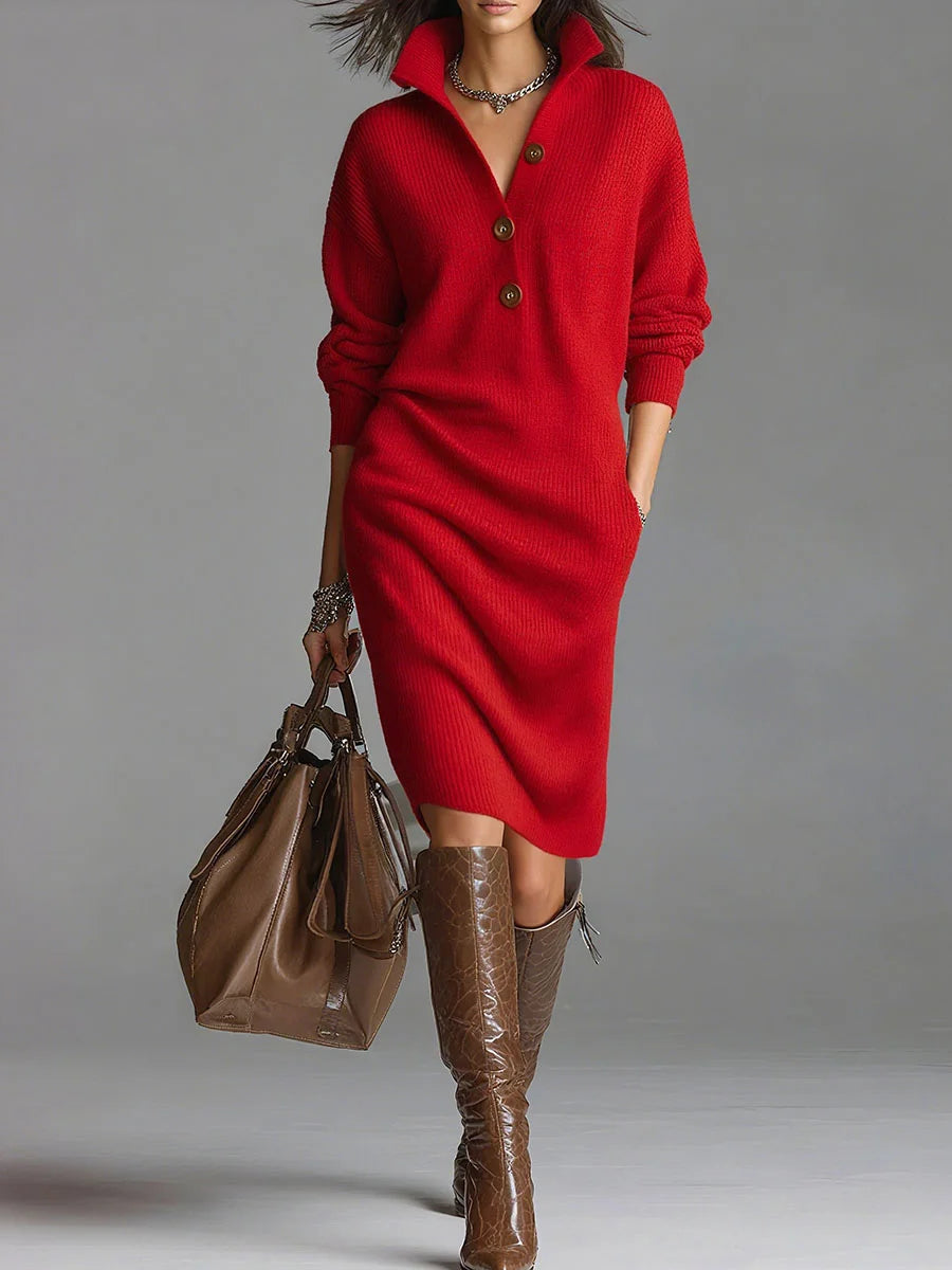 Stella | Ribbed Midi Dress