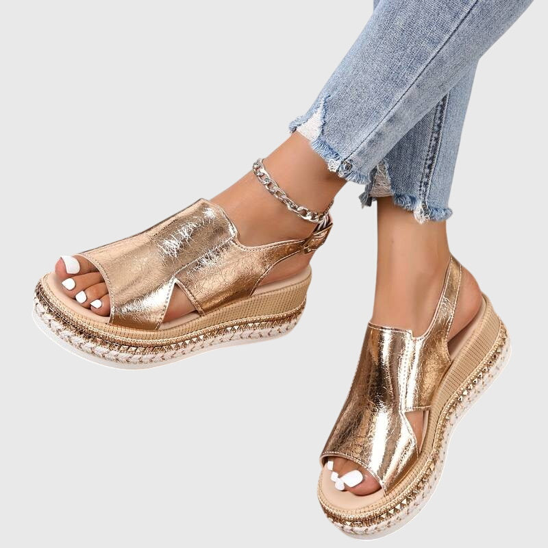 Veronica | Sort Comfort Sandals