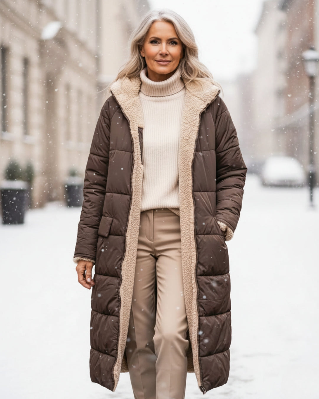 Elora | Insulated Sherpa Winter Coat