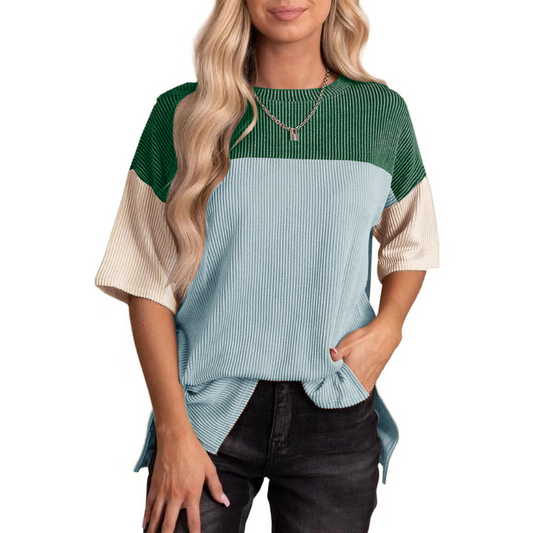 Brynlue | Casual Loose Fit Striped Summer Top