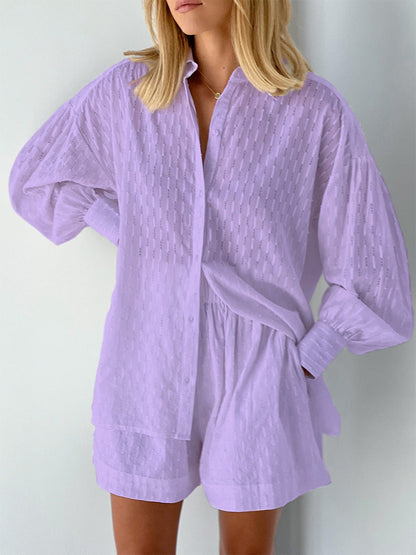 Elizabeth | Breezy Shirt And Shorts Set