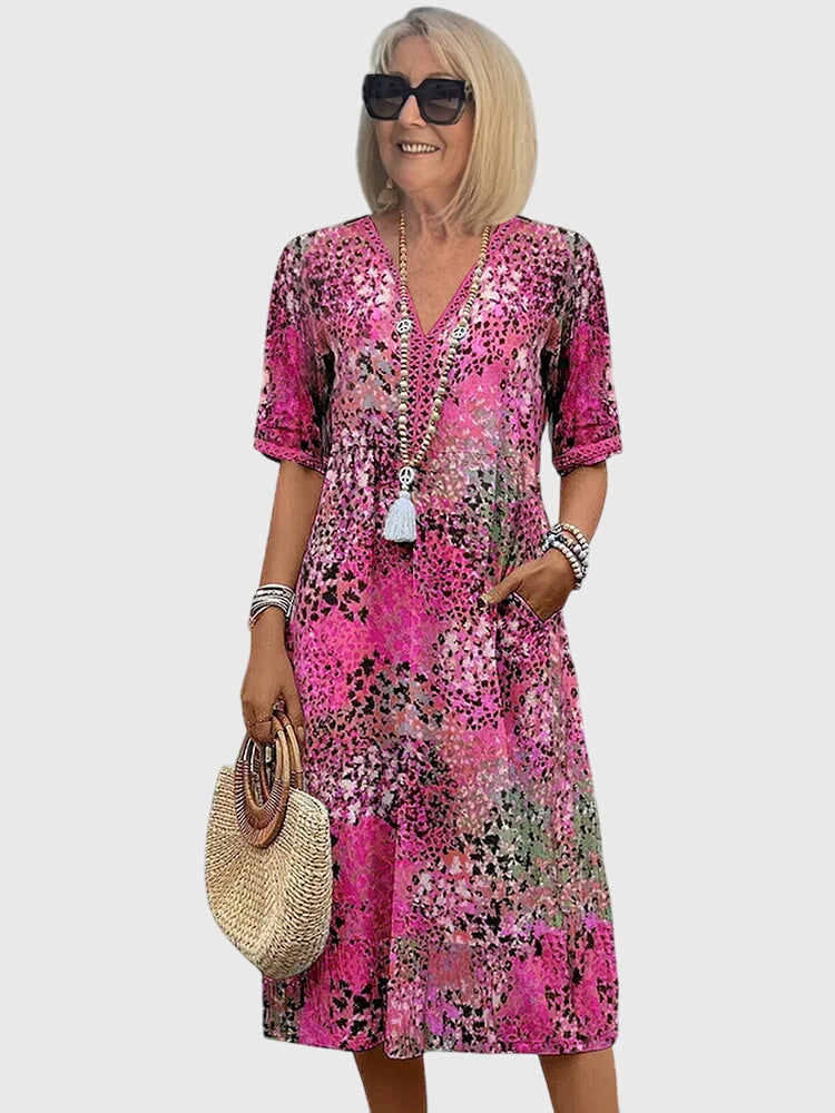 Lanthe | Elegant Bohemian Midi Dress
