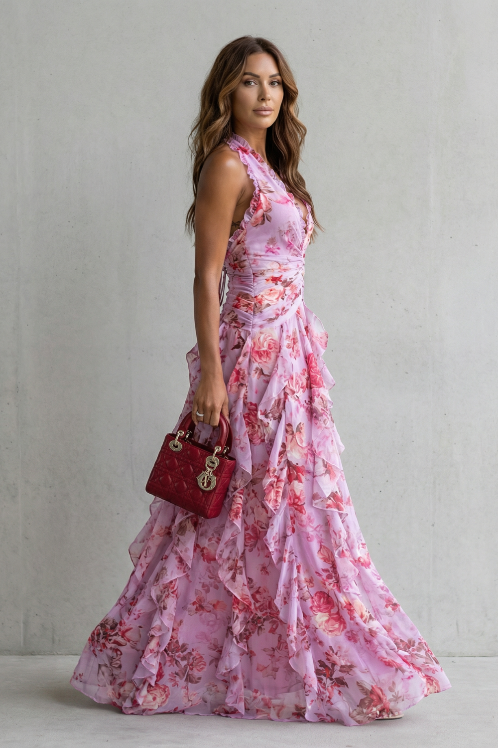 Fleur | Sukienka Maxi z Halterem