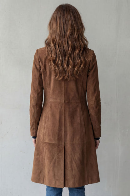 Delvienne | Suede Finish Coat