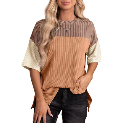 Brynlue | Casual Loose Fit Striped Summer Top