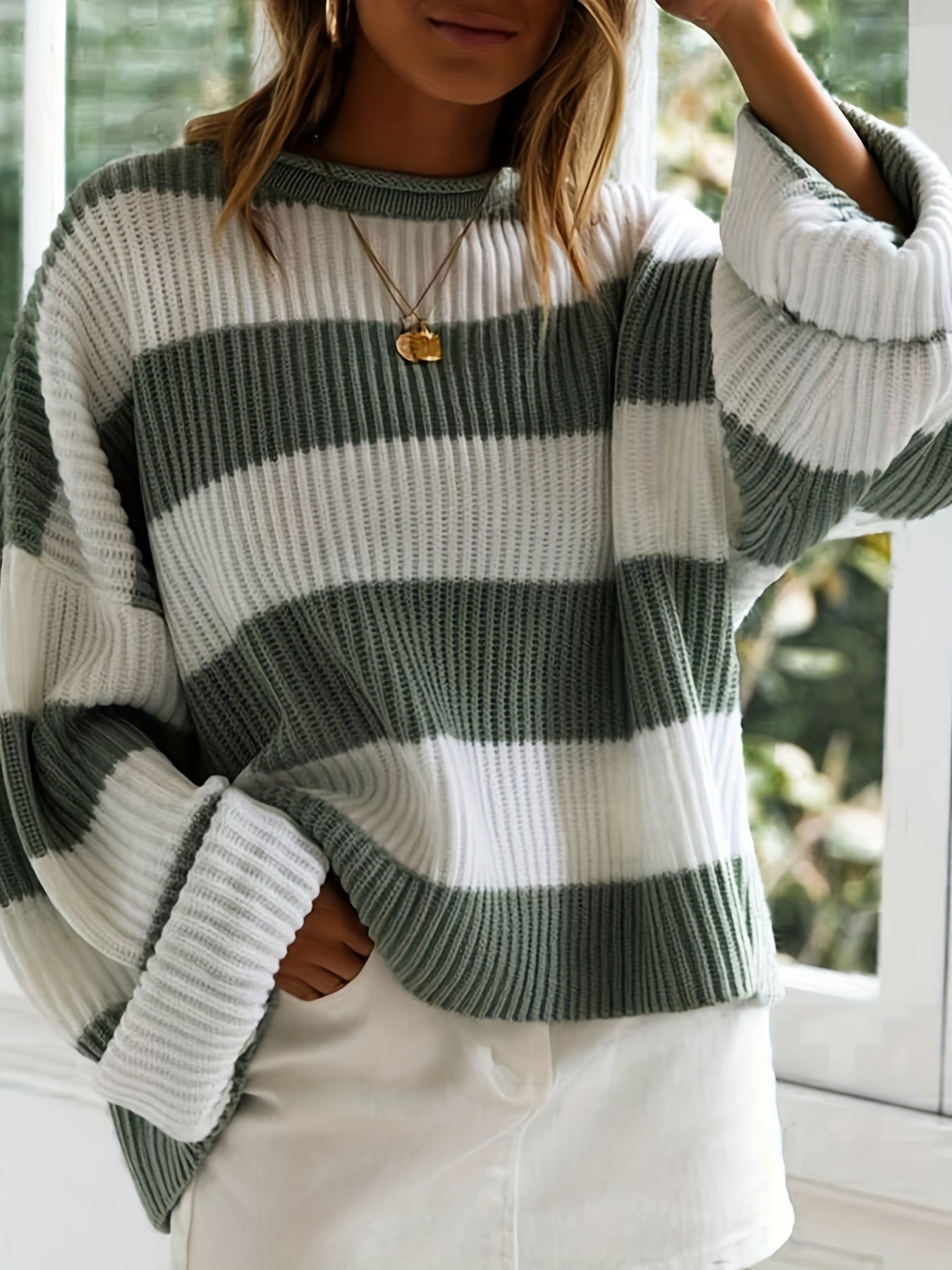 Florence | Striped Crewneck Knit