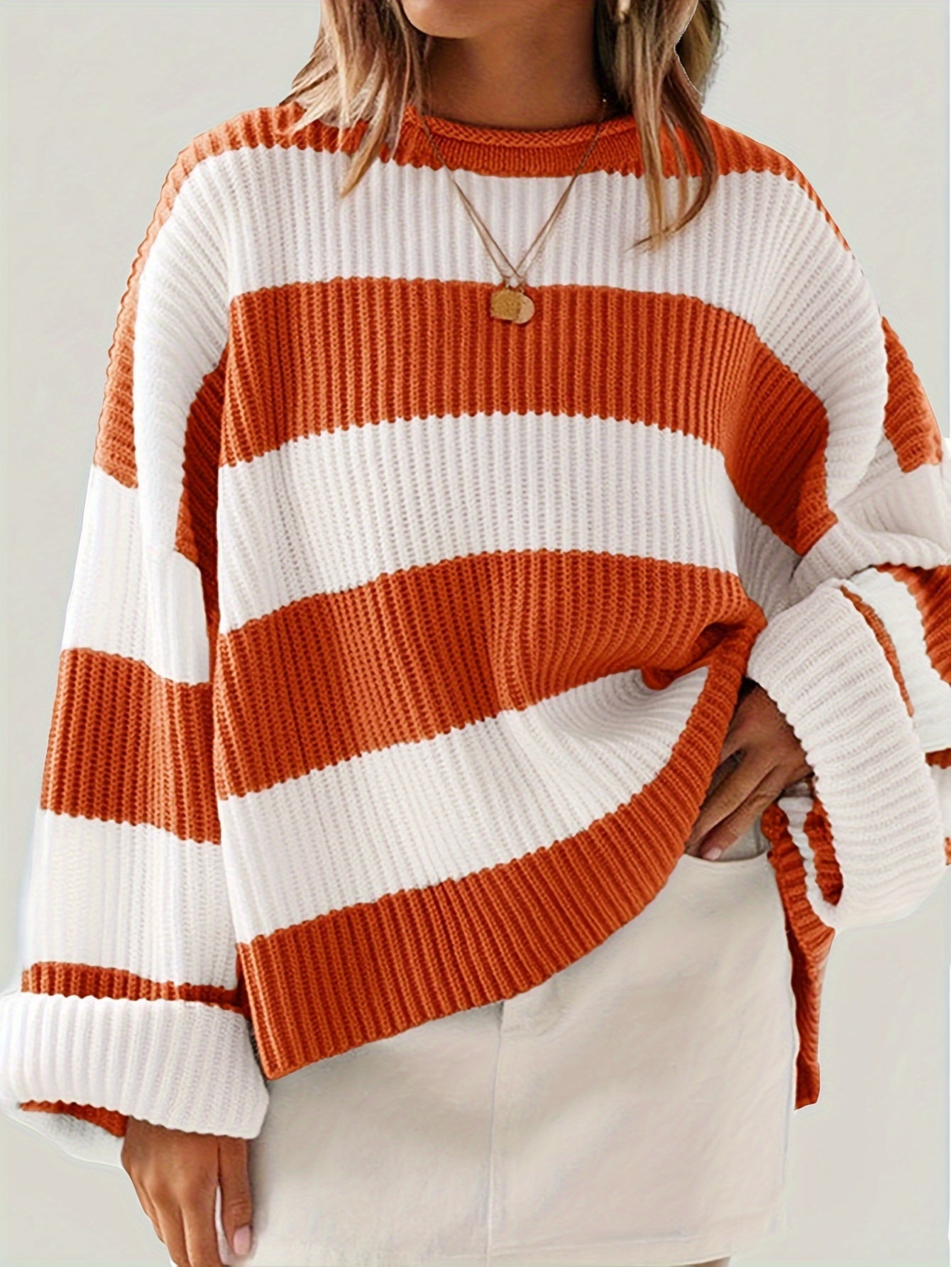 Florence | Striped Crewneck Knit