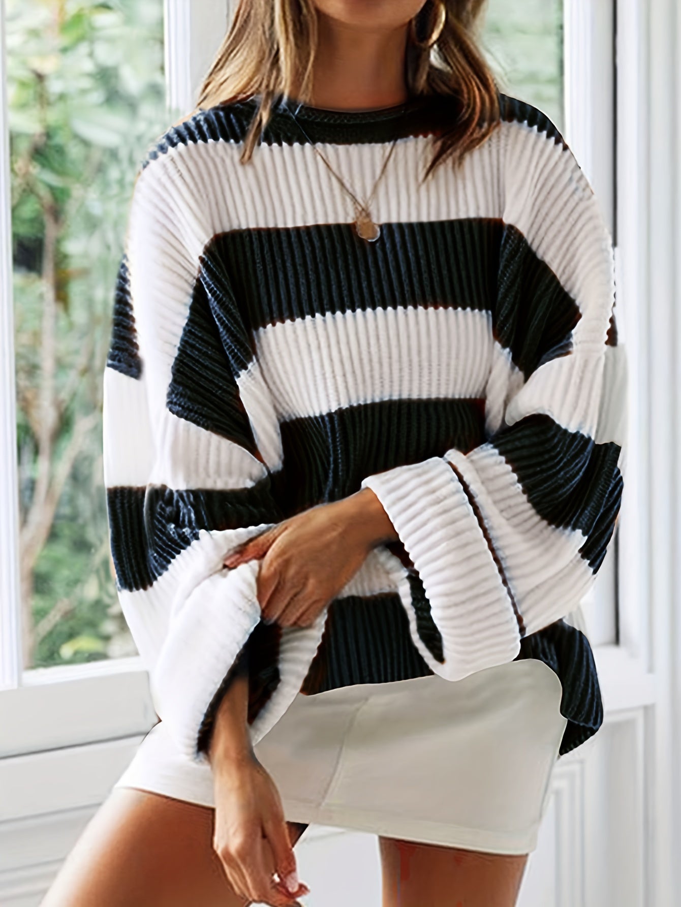 Florence | Striped Crewneck Knit