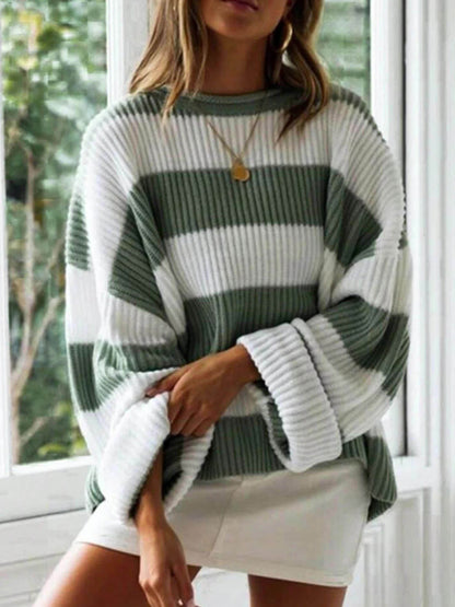 Florence | Striped Crewneck Knit