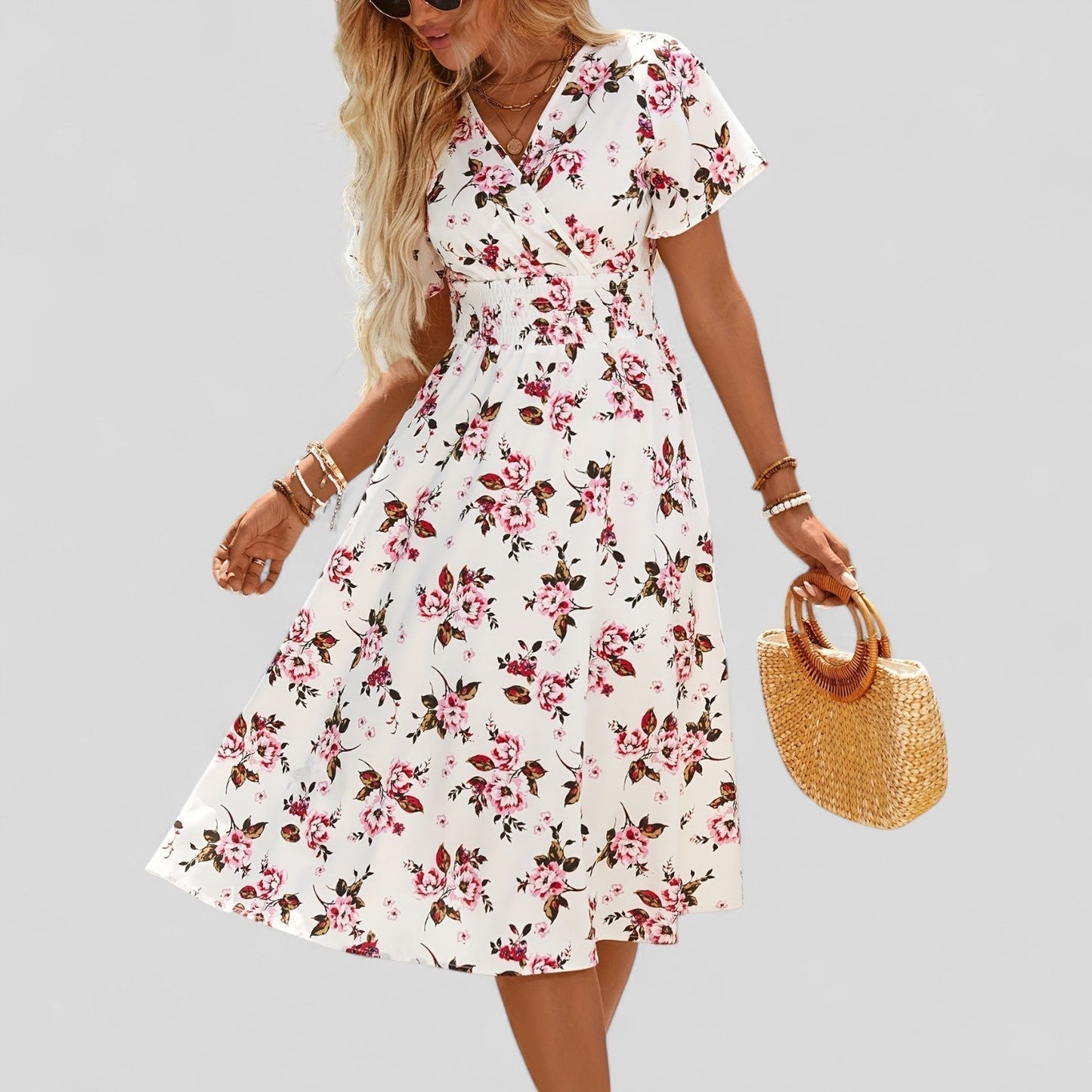 Flora | Comfortable Summer Midi Dress
