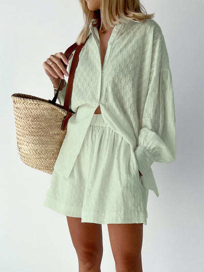 Elizabeth | Breezy Shirt And Shorts Set
