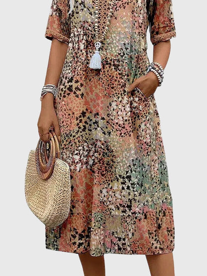 Lanthe | Elegant Bohemian Midi Dress