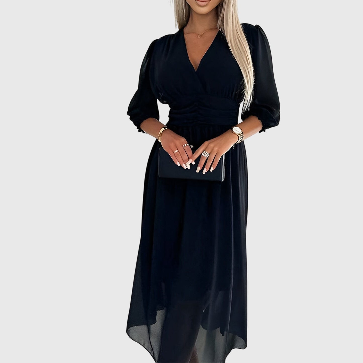 Selene | Elegant chiffon occasion dress