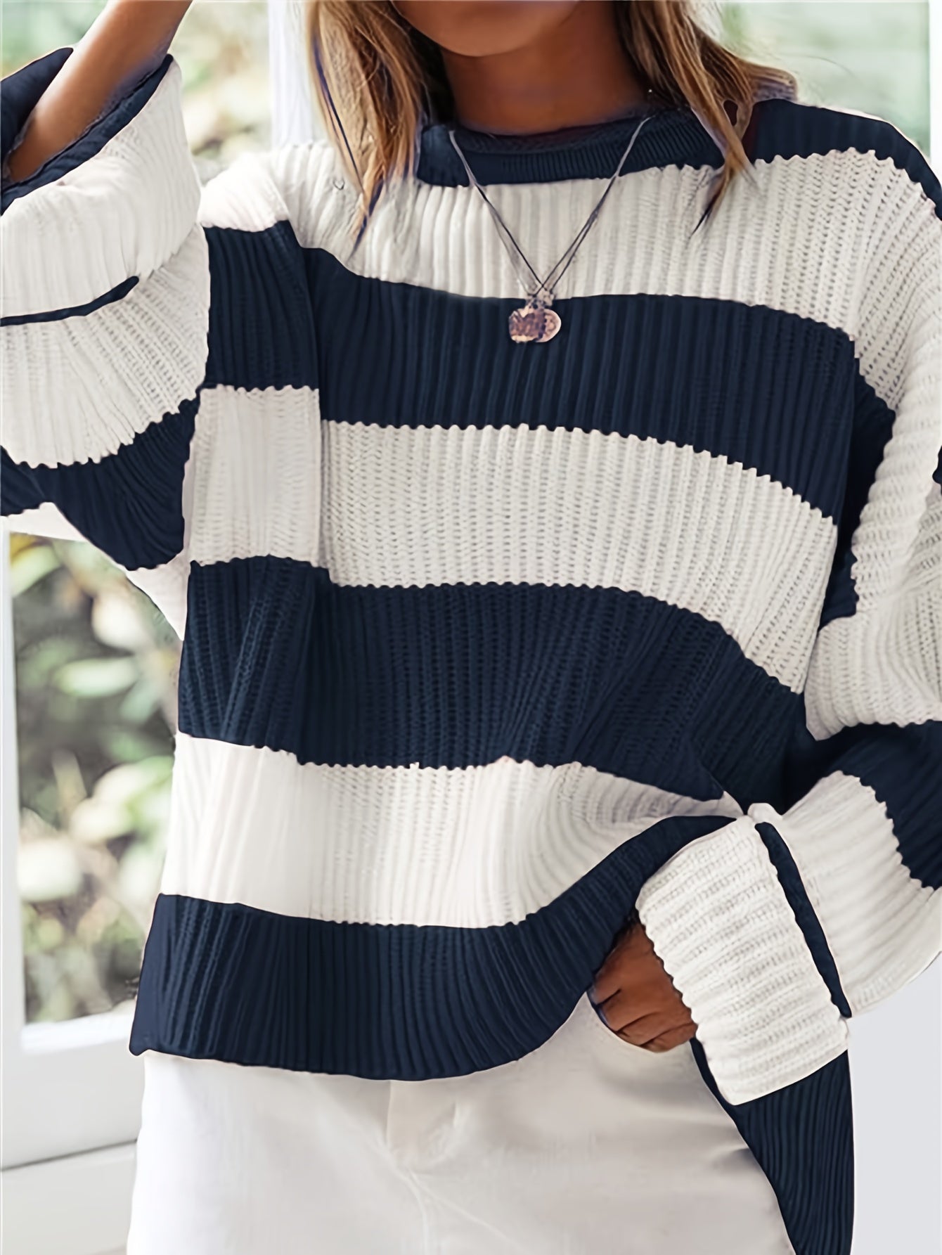 Florence | Striped Crewneck Knit