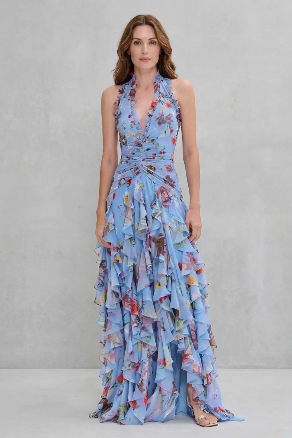 Fleur | Sukienka Maxi z Halterem