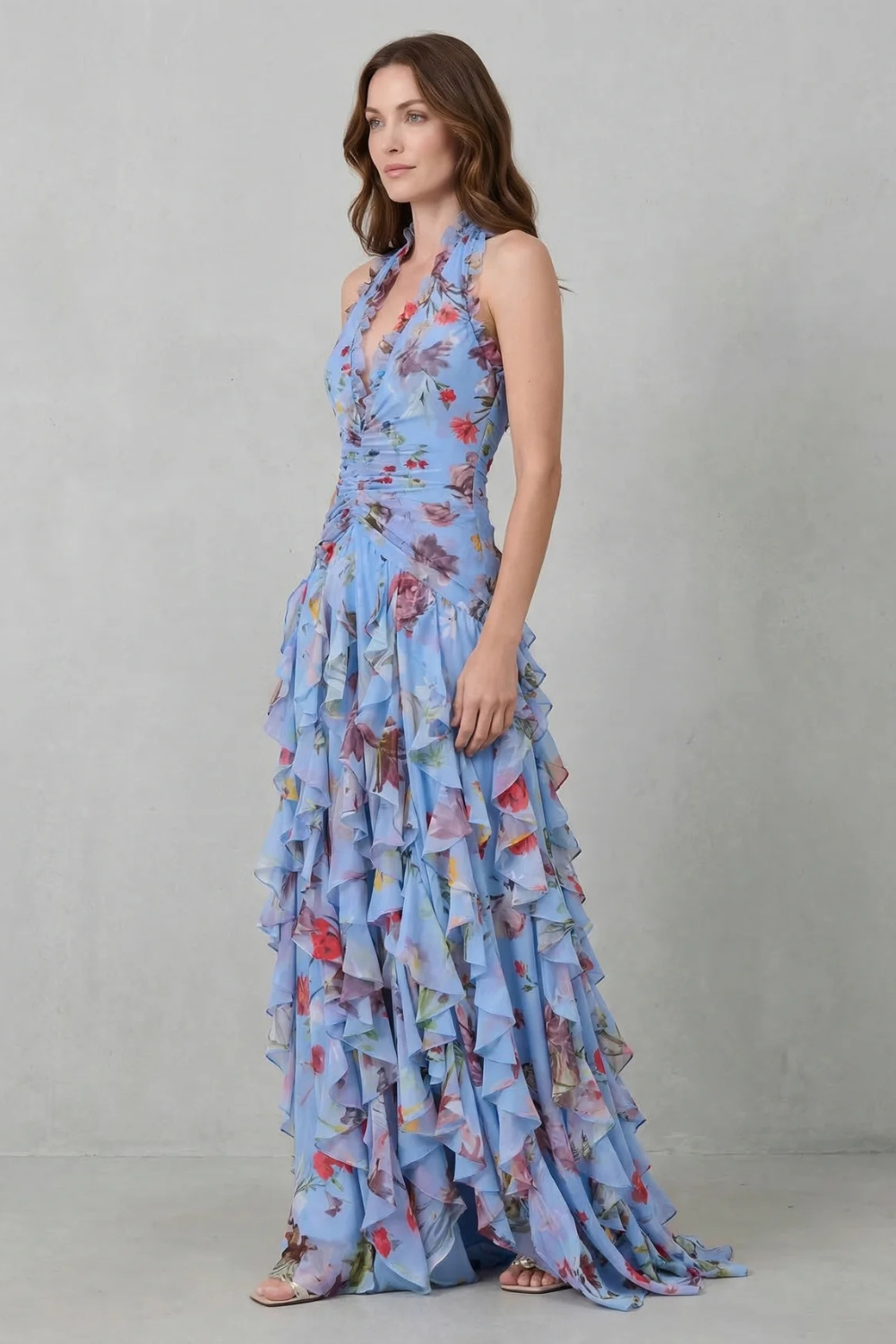 Fleur | Sukienka Maxi z Halterem