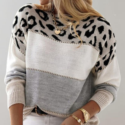 Emily | Leopard Knit Sweater