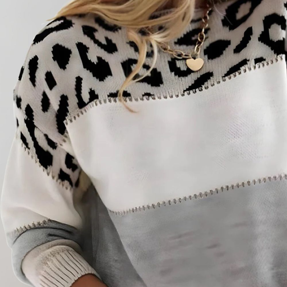 Emily | Leopard Knit Sweater