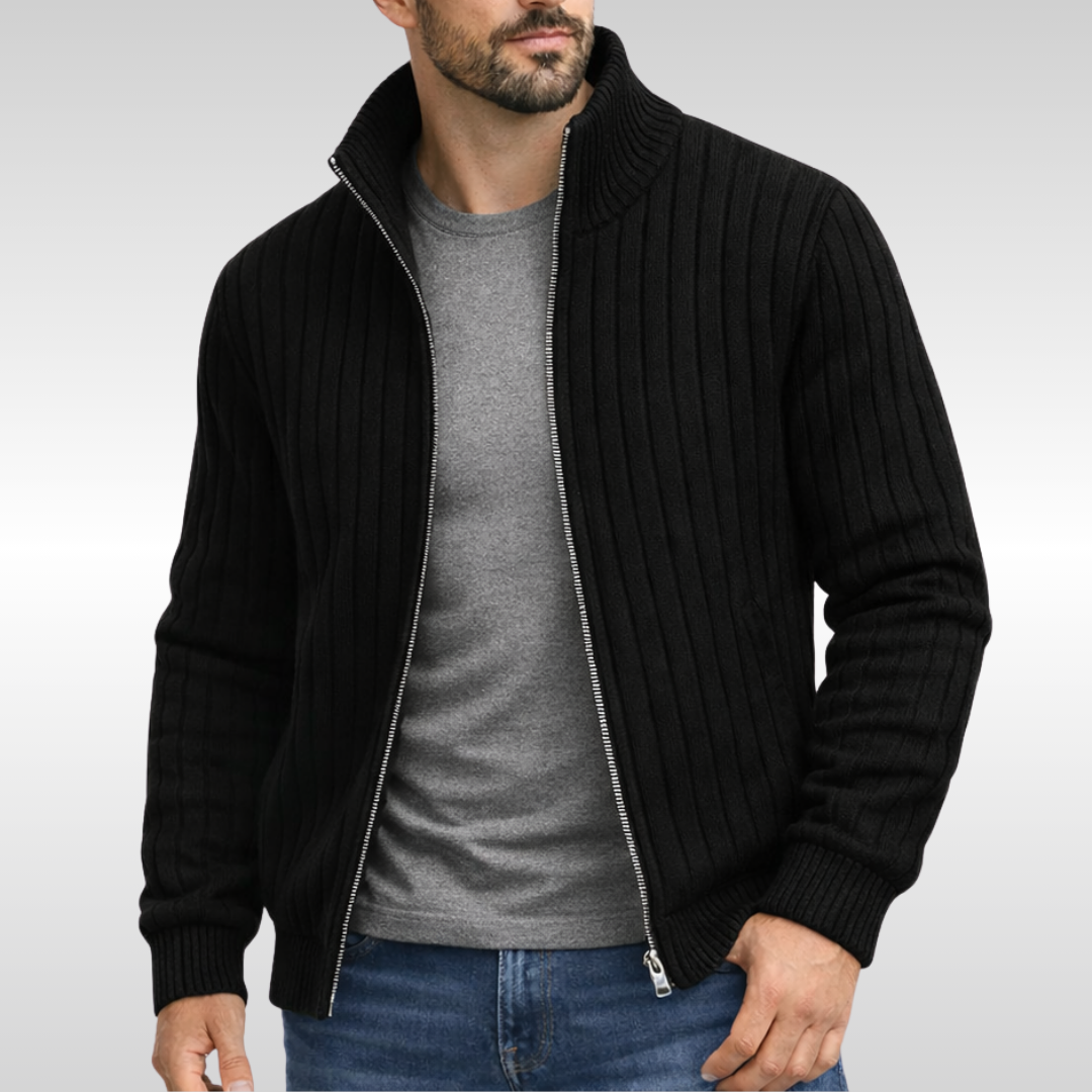 Dario | Classic Zip Knit Vest