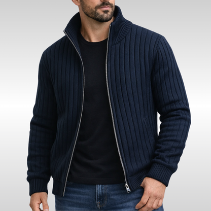 Dario | Classic Zip Knit Vest
