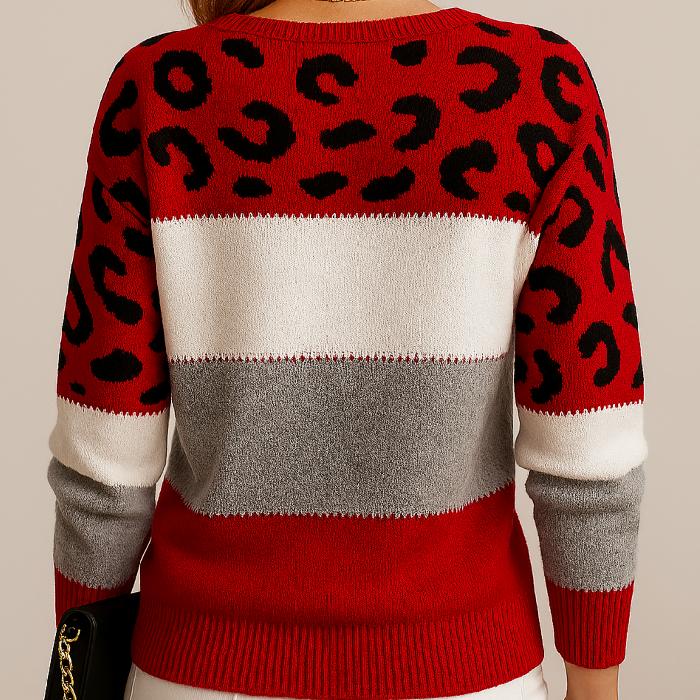 Emily | Leopard Knit Sweater