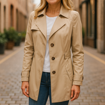 Jade | Refined Autumn Trench Coat