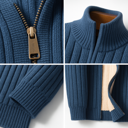Dario | Classic Zip Knit Vest