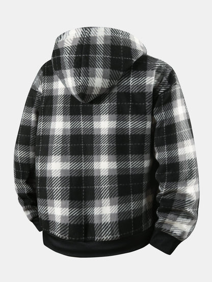 Weston | Lined flannel hooded jacket