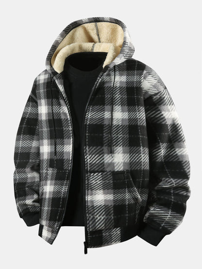 Weston | Lined flannel hooded jacket