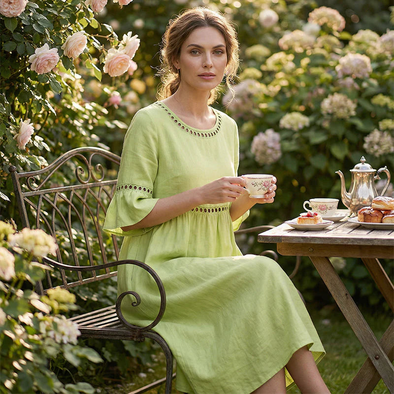 Jasmine | Elegant Tummy-Concealing Midi Dress