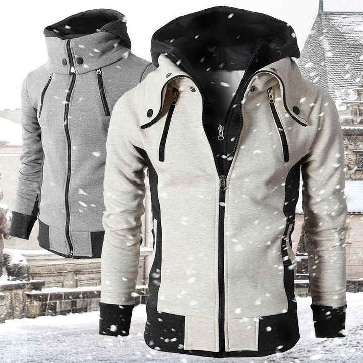 Silas | Warm zip-up hooded jacket