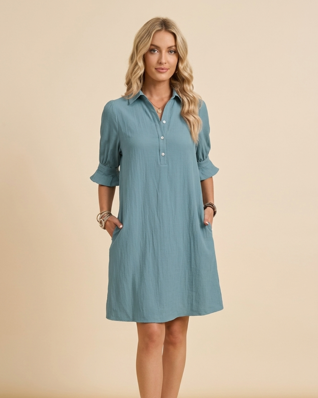 Lorina | Button Flow Dress