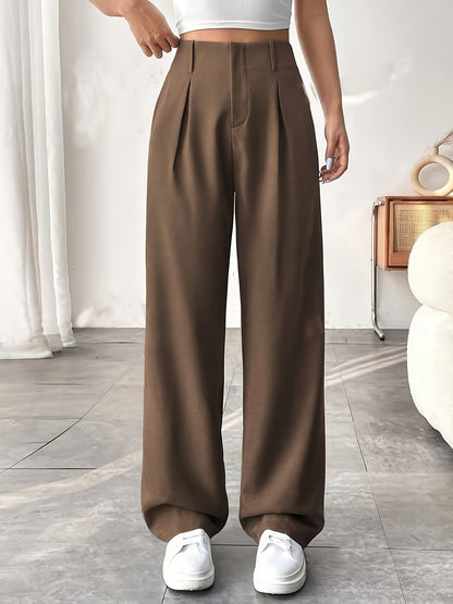 Belle | Elegant Pleated Wide-Leg Office Trouser