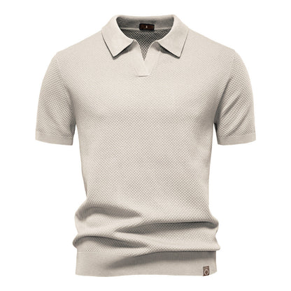 Pietro | Strukturalna Koszulka Polo