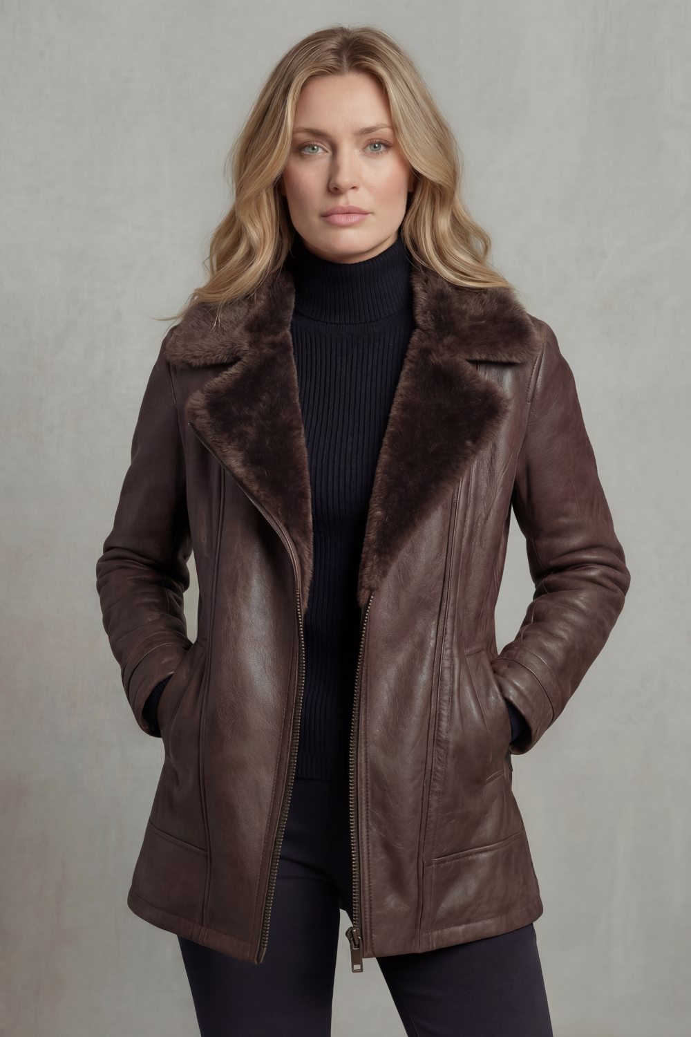 Zoe | Leather Look Jacket