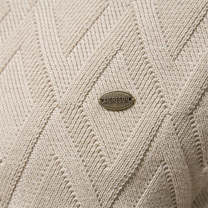 Kendrick | Diamond-Textured Knit Pullover