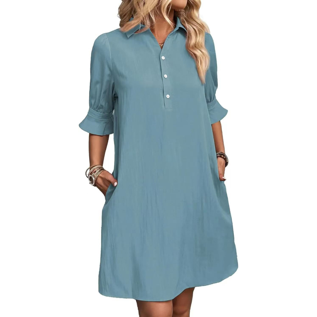 Lorina | Button Flow Dress
