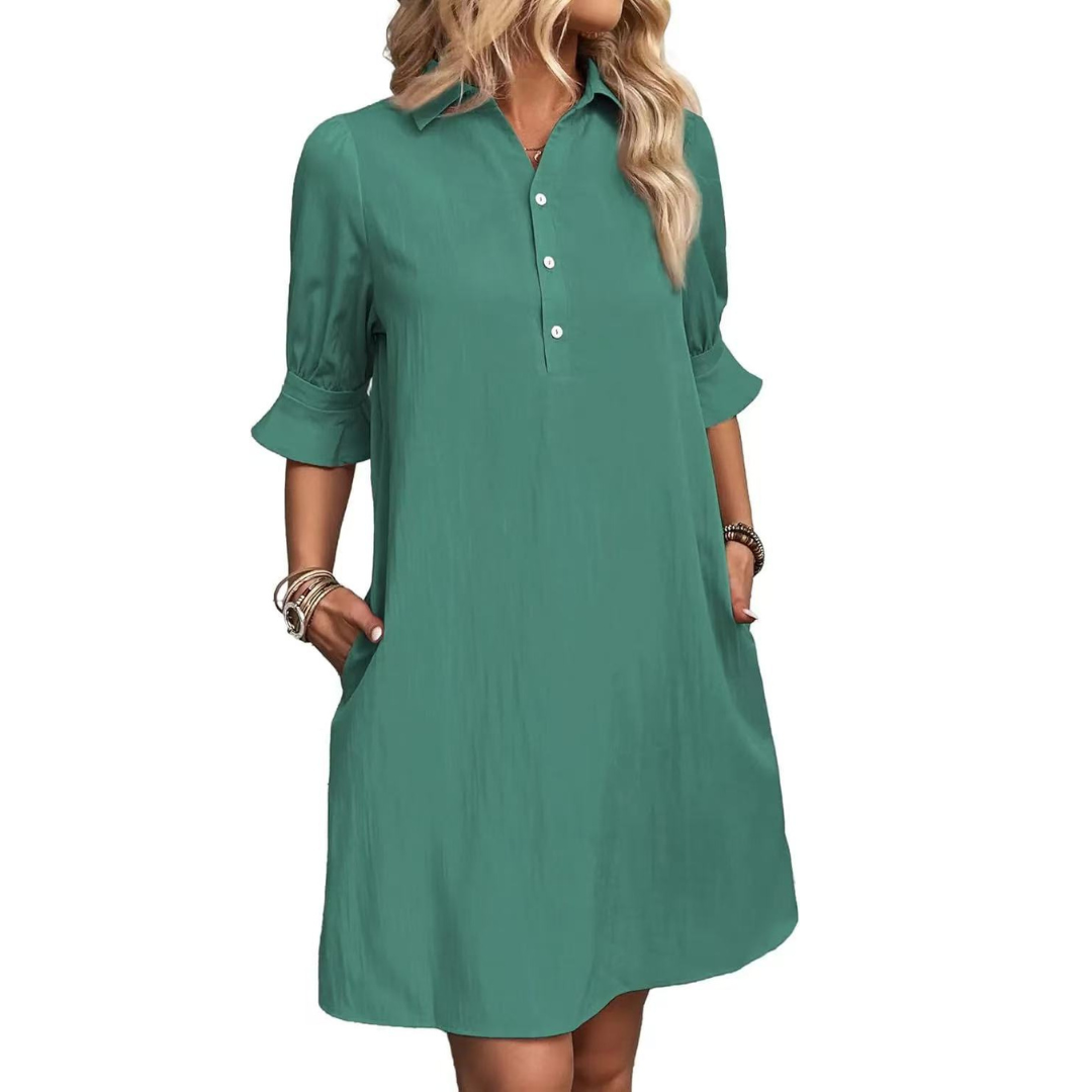 Lorina | Button Flow Dress
