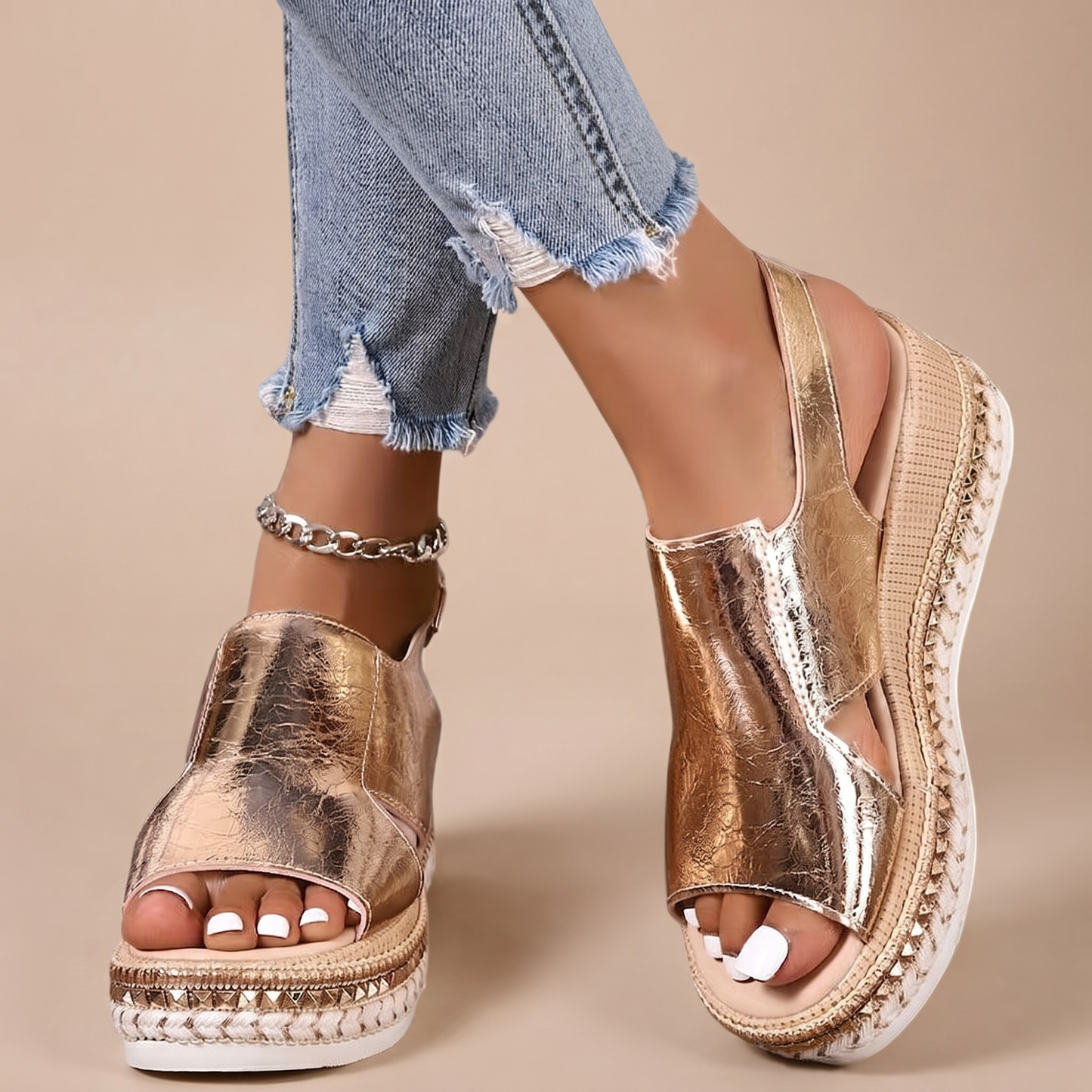 Veronica | Sort Comfort Sandals