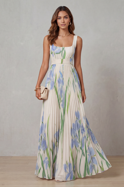 Vivienna –  Plisowana Sukienka Maxi