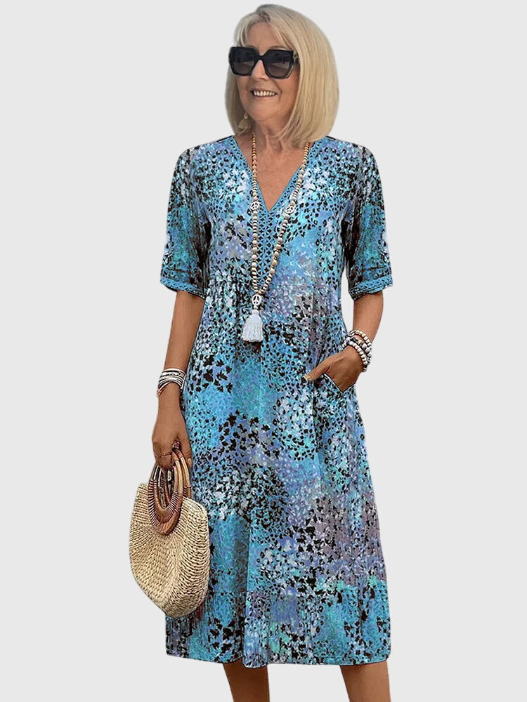 Lanthe | Elegant Bohemian Midi Dress