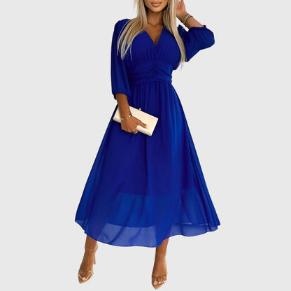 Selene | Elegant chiffon occasion dress