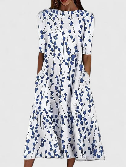 Capucine | Refined Floral Midi Dress