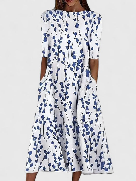 Capucine | Refined Floral Midi Dress