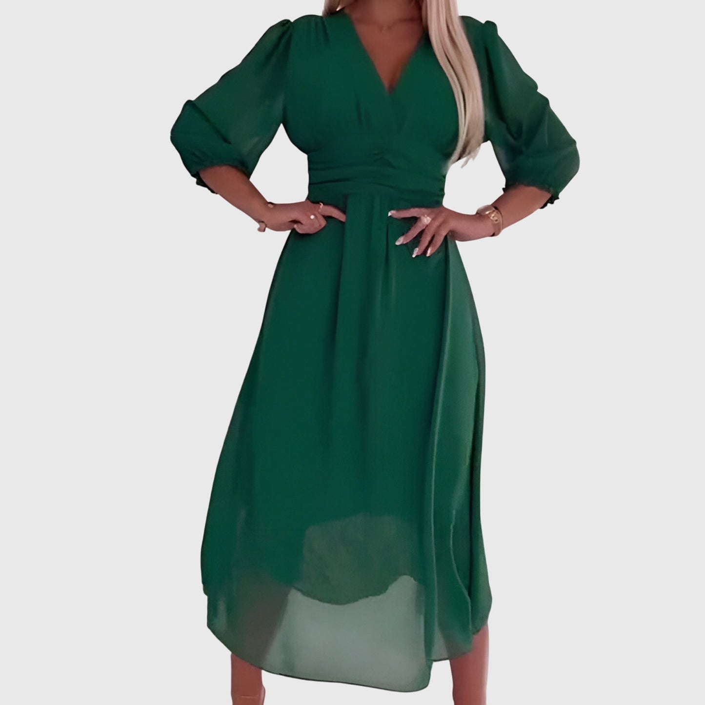 Selene | Elegant chiffon occasion dress