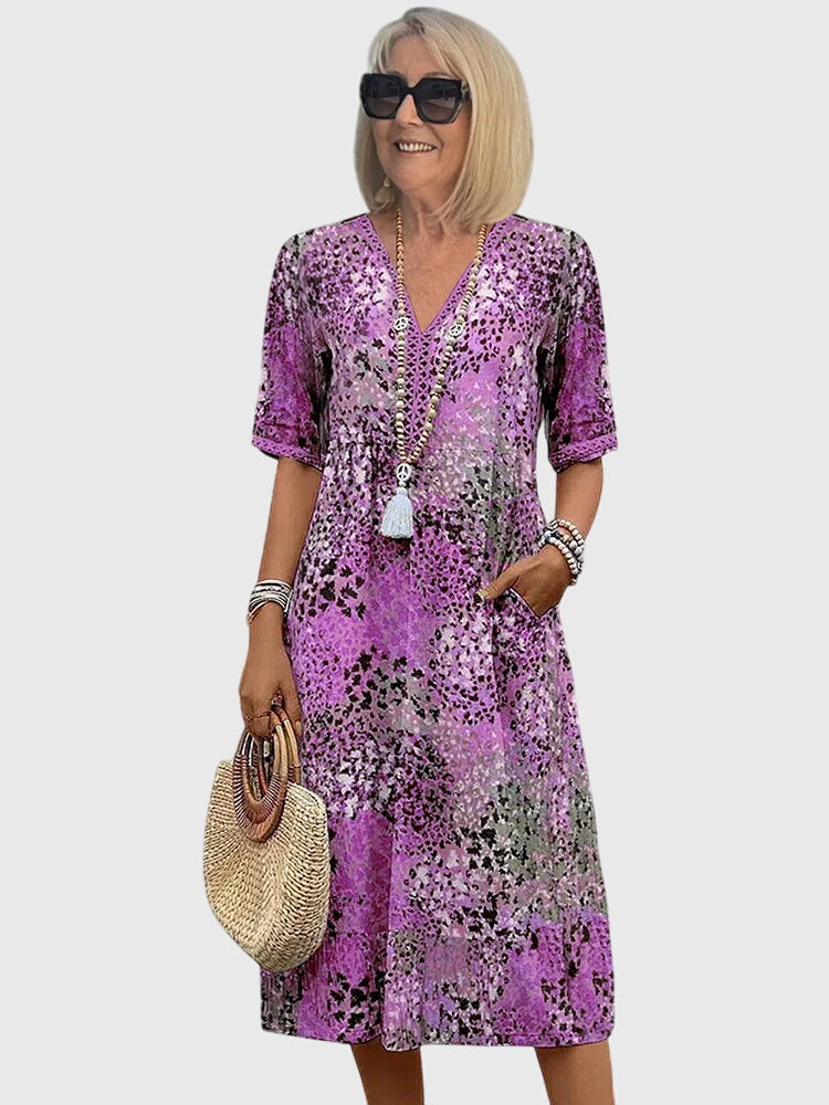 Lanthe | Elegant Bohemian Midi Dress