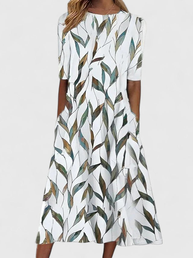 Capucine | Refined Floral Midi Dress